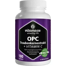 OPC TRAUBENKERNEXTRAKT hochdosiert+Vitamin C Kaps., 180 St