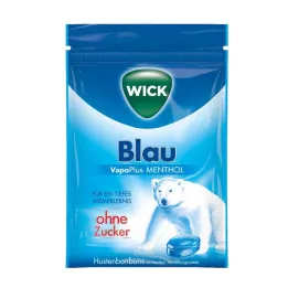 WICK BLAU Menthol Bonbons o.Zucker Beutel, 72 g