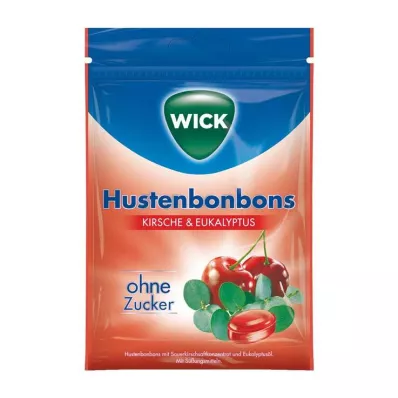 WICK Wildkirsche &amp; Eukalyptus Bonbons o.Zucker Btl, 72 g