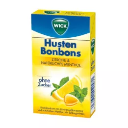 WICK Zitrone &amp; nat.Menthol Bonbons ohne Zucker Clickbox, 46 g