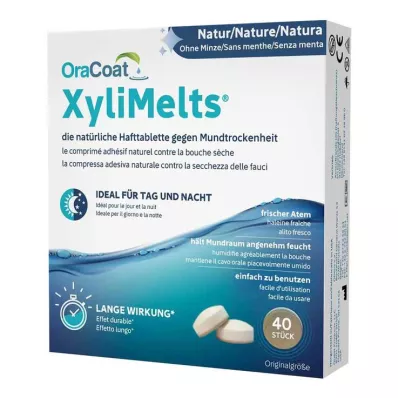 ORACOAT XyliMelts Hafttabletten ohne Minze, 40 St