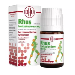 RHUS TOXICODENDRON D 6 Tabl.bei rheumat.Schmerzen, 80 St