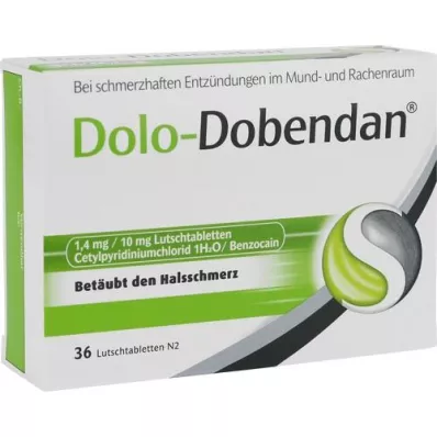 DOLO-DOBENDAN 1,4 mg/10 mg Lutschtabletten, 36 St