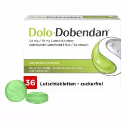DOLO-DOBENDAN 1,4 mg/10 mg Lutschtabletten, 36 St