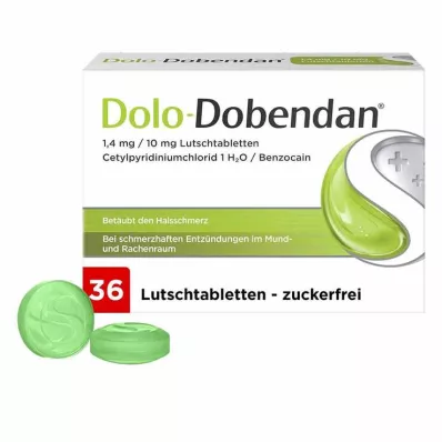Dolo-Dobendan 1,4 mg / 10 mg Lutschtabletten, 36 St