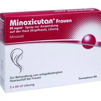 MINOXICUTAN Frauen 20 mg/ml Spray, 3X60 ml