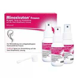 MINOXICUTAN Frauen 20 mg/ml Spray, 3X60 ml