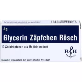 GLYCERIN ZÄPFCHEN Rösch 3 g gegen Verstopfung, 10 St