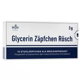 GLYCERIN ZÄPFCHEN Rösch 3 g gegen Verstopfung, 10 St