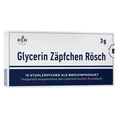 Glycerin Zäpfchen Rösch 3 g gegen Verstopfung, 10 St