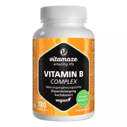 VITAMIN B COMPLEX hochdosiert vegan Tabletten, 180 St
