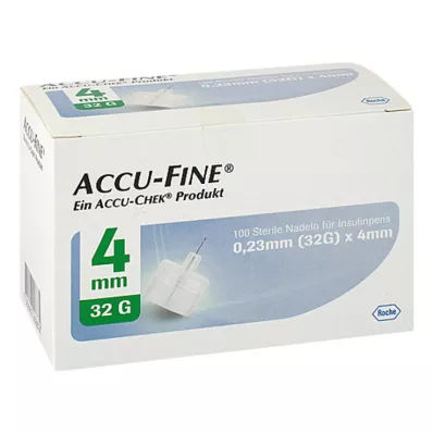 Accu Fine sterile Nadeln für Insulinpens 4 mm 32 G, 100 St