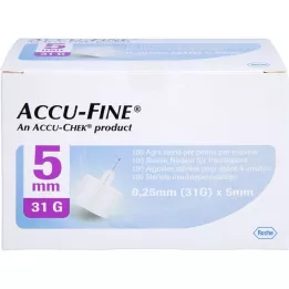 ACCU FINE sterile Nadeln f.Insulinpens 5 mm 31 G, 100 St