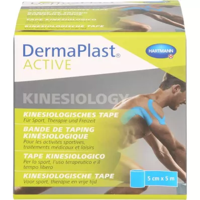 DERMAPLAST Active Kinesiology Tape 5 cmx5 m blau, 1 St