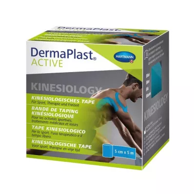 Dermaplast Active Kinesiology Tape 5 cmx5 m blau, 1 St