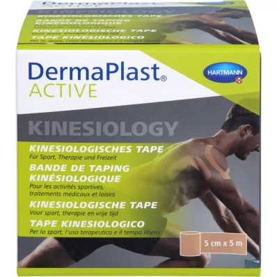 DERMAPLAST Active Kinesiology Tape 5 cmx5 m beige, 1 St