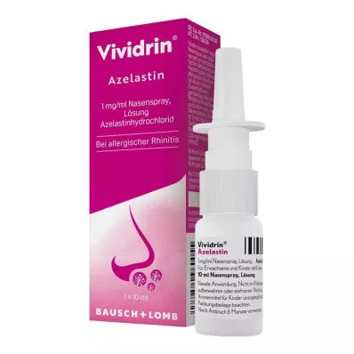 Vividrin® Azelastin Nasenspray Akuthilfe bei Heuschnupfen und Allergien, 10 ml