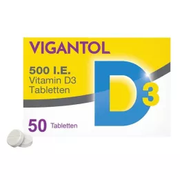 VIGANTOL 500 I.E. Vitamin D3 Tabletten, 50 St