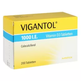 VIGANTOL 1.000 I.E. Vitamin D3 Tabletten, 200 St