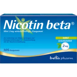 NICOTIN beta Mint 2 mg wirkstoffhalt.Kaugummi, 105 St