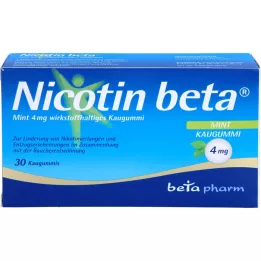 NICOTIN beta Mint 4 mg wirkstoffhalt.Kaugummi, 30 St