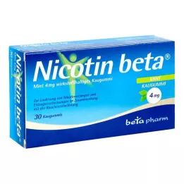 NICOTIN beta Mint 4 mg wirkstoffhalt.Kaugummi, 30 St