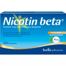 NICOTIN beta Fruitmint 4 mg wirkstoffhalt.Kaugummi, 105 St
