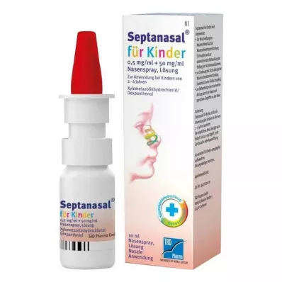 Septanasal® für Kinder 0,5 mg/ml+50 mg/ml Nasenspray, 10 ml
