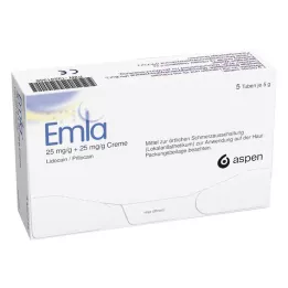 EMLA 25 mg/g + 25 mg/g Creme + 12 Tegaderm Pfl., 5X5 g