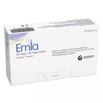Emla Creme + Tegaderm Pflaster, 5X5 g Emla Creme + Tegaderm Pflaster, 5X5 g