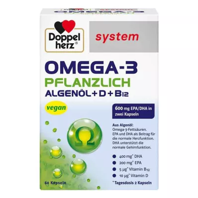 Doppelherz Omega-3 pflanzlich system Kapseln, 60 St