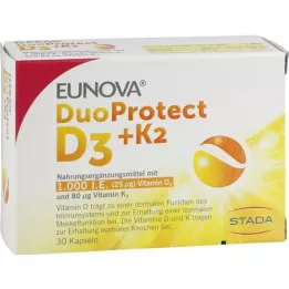 EUNOVA DuoProtect D3+K2 1000 I.E./80 μg Kapseln, 30 St