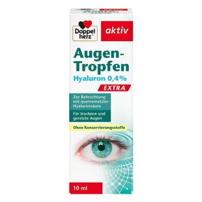 DOPPELHERZ Augen-Tropfen Hyaluron 0,4% Extra, 10 ml
