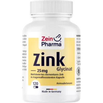 ZINK CHELAT 25 mg in magensaftresist.veg.Kaps., 120 St