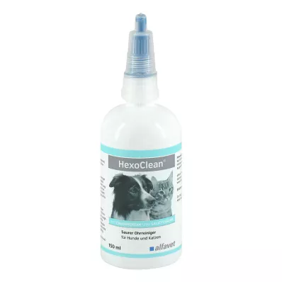 Hexoclean saurer Ohrreiniger für Hunde und Katzen, 150 ml