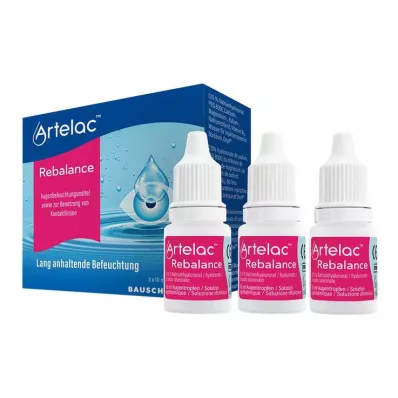 Artelac® Rebalance Augentropfen für gereizte trockene Augen, 3X10 ml Artelac® Rebalance Augentropfen für gereizte trockene Augen, 3X10 ml