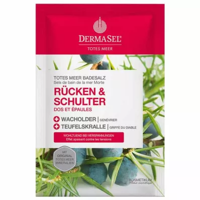 DERMASEL Totes Meer Badesalz Rücken &amp; Schulter, 80 g