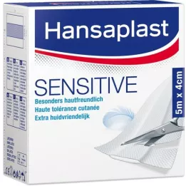 HANSAPLAST Sensitive Pflaster 4 cmx5 m Rolle, 1 St