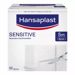 HANSAPLAST Sensitive Pflaster 8 cmx5 m Rolle, 1 St