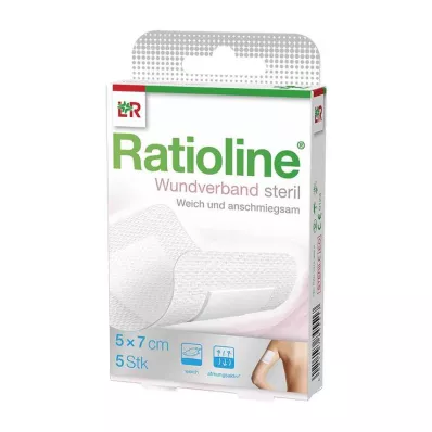 Ratioline Wundverband 7x5 cm steril, 5 St Ratioline Wundverband 7x5 cm steril, 5 St