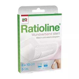 RATIOLINE Wundverband 10x8 cm steril, 5 St