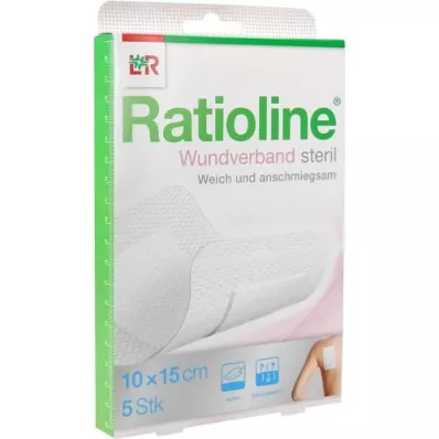 RATIOLINE Wundverband 15x10 cm steril, 5 St