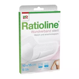 RATIOLINE Wundverband 15x10 cm steril, 5 St