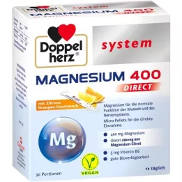 DOPPELHERZ Magnesium 400 DIRECT system Pellets, 30 St