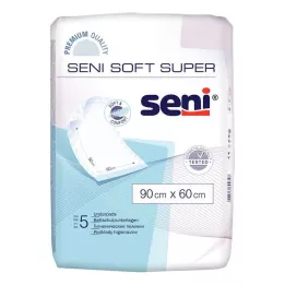 SENI Soft Super Bettschutzunterlage 90x60 cm, 5 St