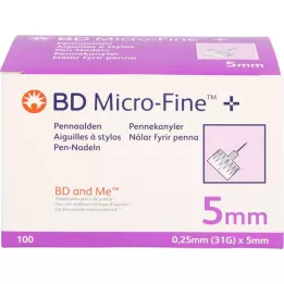BD MICRO-FINE+ Pen-Nadeln 0,25x5 mm, 100 St
