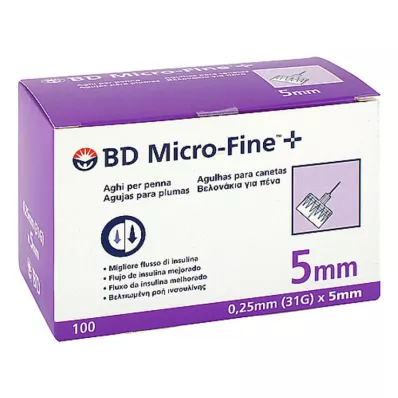BD MICRO-FINE+ Pen-Nadeln 0,25x5 mm, 100 St