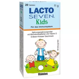 LACTO SEVEN Kids Erdbeer-Himbeer-Geschmack Tabl., 20 St