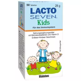 LACTO SEVEN Kids Erdbeer-Himbeer-Geschmack Tabl., 50 St
