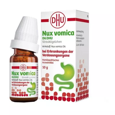 Nux vomica D6 DHU Globuli bei Erkrankung der Verdauungsorgane, 10 g Nux vomica D6 DHU Globuli bei Erkrankung der Verdauungsorgane, 10 g